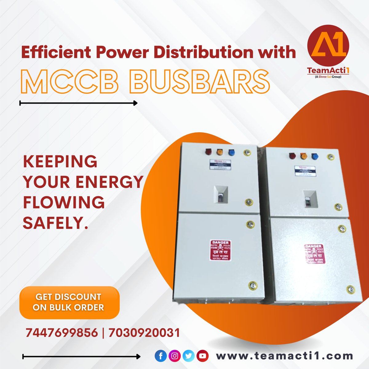 TeamActi1's tweet photo. ➡️Purchase Busbar with MCCB/SFU from Teamacti1 and get discounts on bulk orders.

Feel free to contact us.
Call us at 7447699856/ 7030920031/ 32/ 33/ 34📞
📧 sales@teamacti1.com

#viral #instagram #explorepage #explore #instagood #follow #like #likeforlikes #followforfollowback https://t.co/RqfcoxgQdj