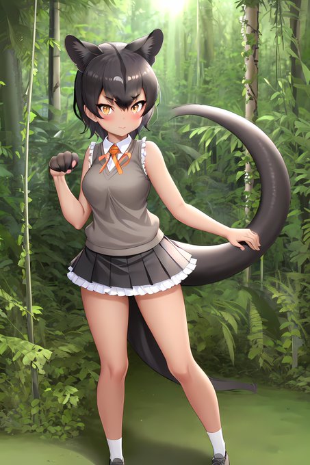 AI描きプログラムでフォッサを作ってみました。学習が思ったよりうまくいかなくて、3回試みた結果がよく出ました🌴

#けものフレンズ
#stablediffusion 
#AIイラスト 