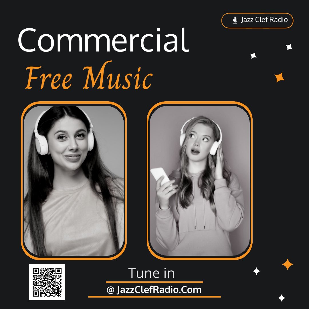 Finally, a radio station that does not have DJ’s and Commercial Free Music hours throughout the day! 

More music…and that’s only the beginning. 

Tune in and see for yourself.  Just scan the QR code below or go to jazzclefradio.com for the best music in the world.