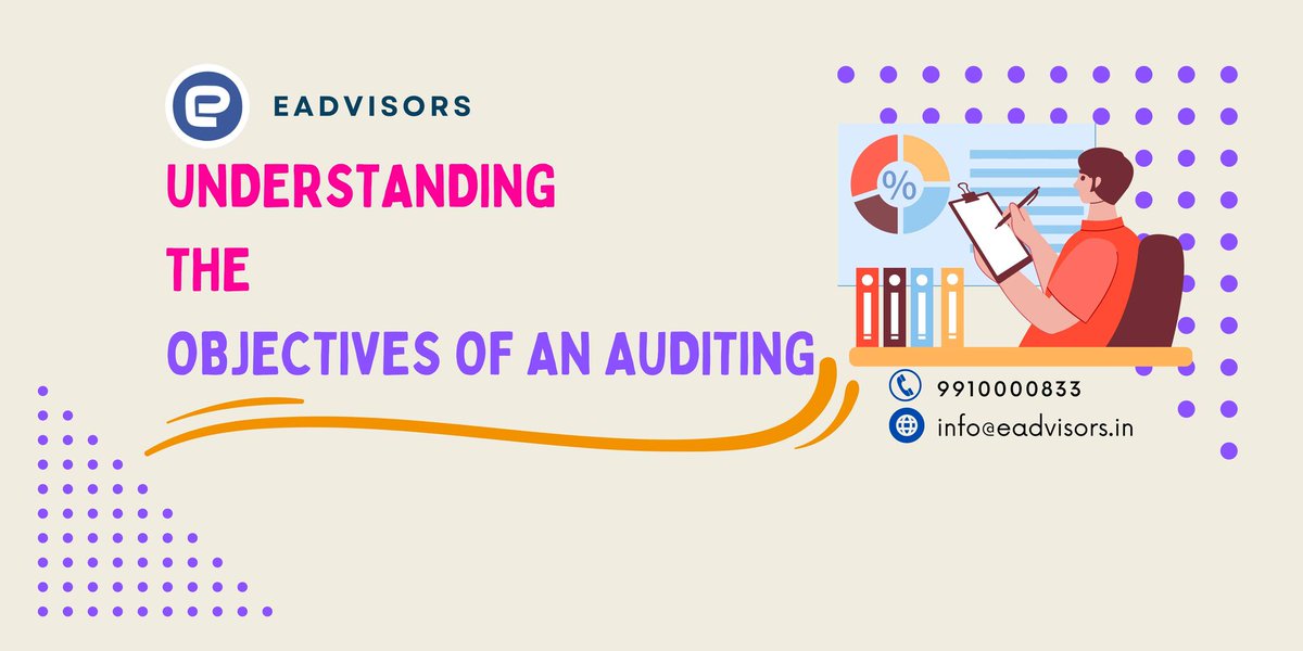 eadvisorsindia's tweet image. Want to have a deeper understanding of the objectives of an auditing process? Check out this comprehensive guide that explains all the key aspects of audit objectives and their importance.

bit.ly/3Z8EPxX

#objectivesofauditing #auditingprocess #eadvisors