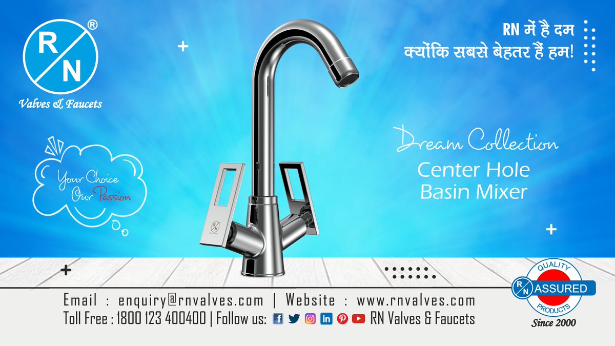RNValves's tweet photo. The center hole basin mixer has a touch of modern design. The tap is highly durable as it is made from the best quality brass ingot material. The knob of the faucet is authentic and allows you a perfect grip.
#centerholebasinmixer #basinmixer #basinmixertap #cpfitting https://t.co/L5RKRvskSy