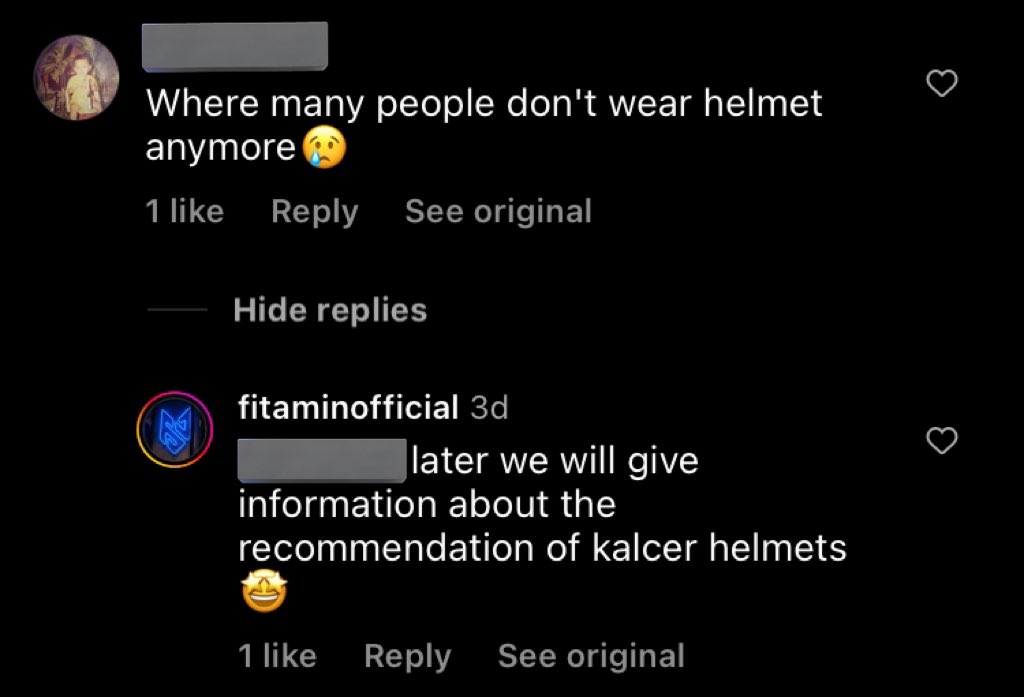 define “kalcer helmet”, anyone?

#OCM