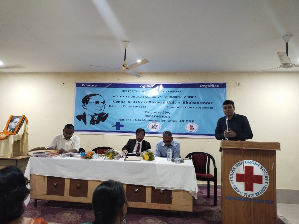 NDMJ_NCDHR's tweet photo. State Level Social Justice Assembly conducted in Odisha to identify the lacuna in 15 cases of Sexual Assault on Minor Dalit and Adivasi girls by expert Women Jury members.#DalitLivesMatter #Adivasilivesmatter #Humanights #ChildRights @Kain_Rahul_S @DalitRights @sangram_mallik https://t.co/hFzp0GOCVR