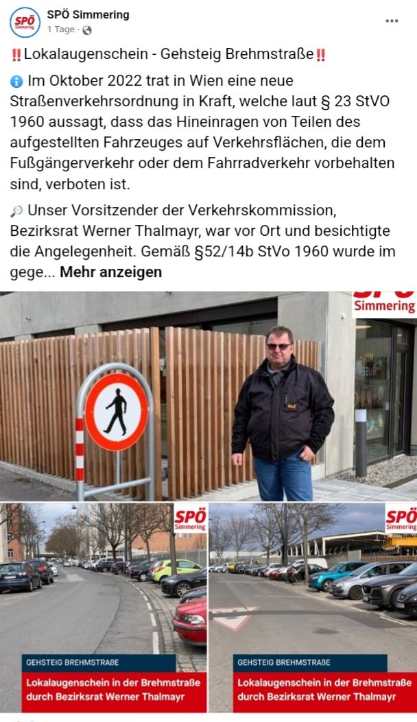 Sichtlich stolz ist der Werner <a href="/SP_Wien/">SPÖ Wien – Die Wienpartei</a> auf sein Werk, einen Gehweg für die Autos geopfert zu haben👍...ein Traum, welch Visionäre über die Zukunft in unseren Grätzeln bestimmen 🤮🤬😤derstandard.at/story/20001440… cc <a href="/gruenewien/">Die Grünen Wien</a> <a href="/wlazny/">Dominik Wlazny</a> <a href="/marcopogo666/">Marco Pogo</a> <a href="/NeosWien/">NEOS Wien</a> @GrueneSimmering