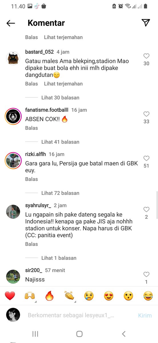 Askrlfess's tweet photo. [askrl] Malu banget liatnya ini fans bola pada nyerang IG Blekping gara² pertandingannya dibatalin padahal kalo mau nyalahin ya salahin Promotor bolanya karena kalah cepat ngebooking tempatnya 🥲😭
https://t.co/tnZWvd7OKS