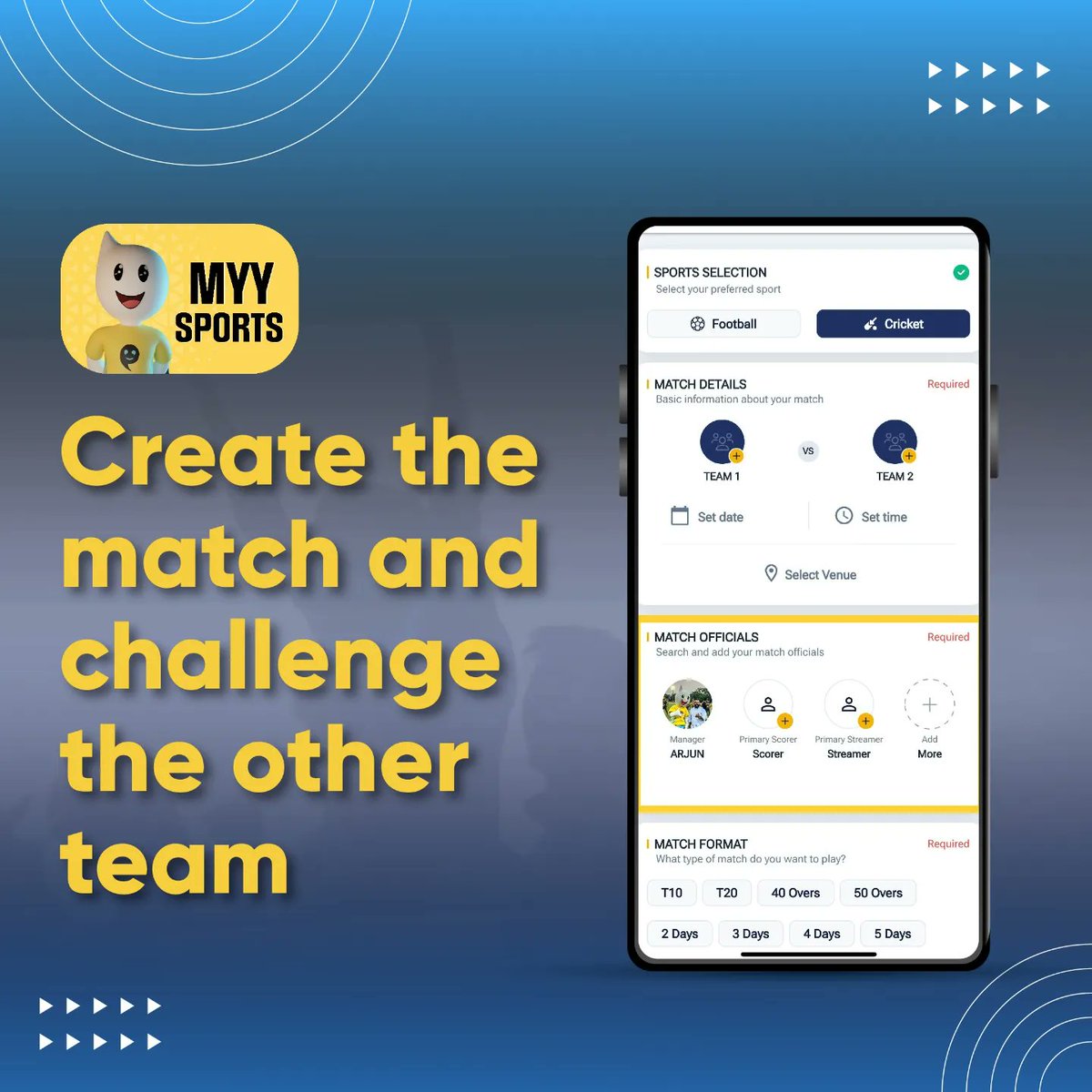 MyySports's tweet photo. Now the whole world will watch your game. Show your magical cricket talent to the world in 5 minutes on MyySports.

Follow the steps carefully to enjoy the MyySports app seamlessly.

100% free cricket streaming and scoring App. Download MyySports Now - https://t.co/dXGUJZtDUC https://t.co/E0X3de8Iz0