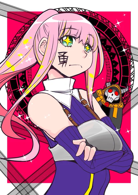 キャラ紹介:花織ミーティア現代に転生した魔王の前に現れた元勇者。天然で脳筋。金持ちで美少女。YAZAWA。野菜嫌い。ラブコメ白帯。 