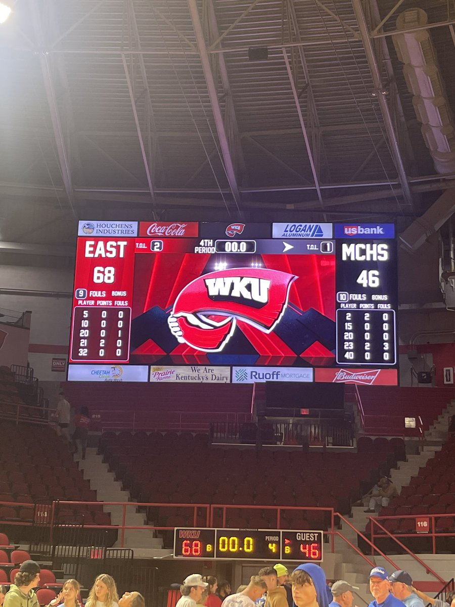 Its a great night to be a #Raider! WE will be back in action Monday night, in the semifinals, vs. Warren Central at 7:30! #RaiderNation showed up & the student section was the largest of the week! We need everyone back cheering on these boys on Monday! #Raiders 💙🏀💛