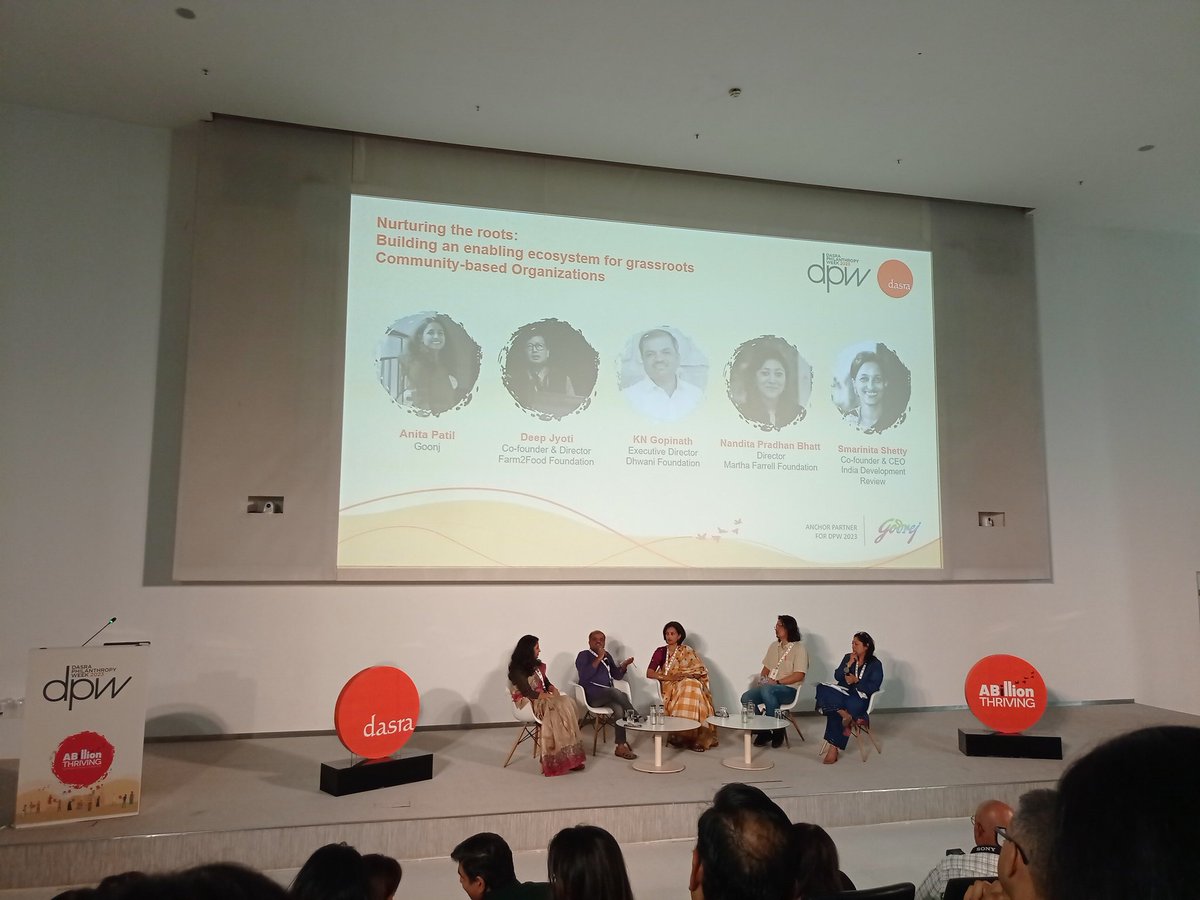 santoshshevade's tweet image. A lot of &apos;reinventing the wheel&apos; happens in the Development Sector, need for better collaboration - KN Gopinath from @dhwanifdn #DPW2023 #abillionthriving