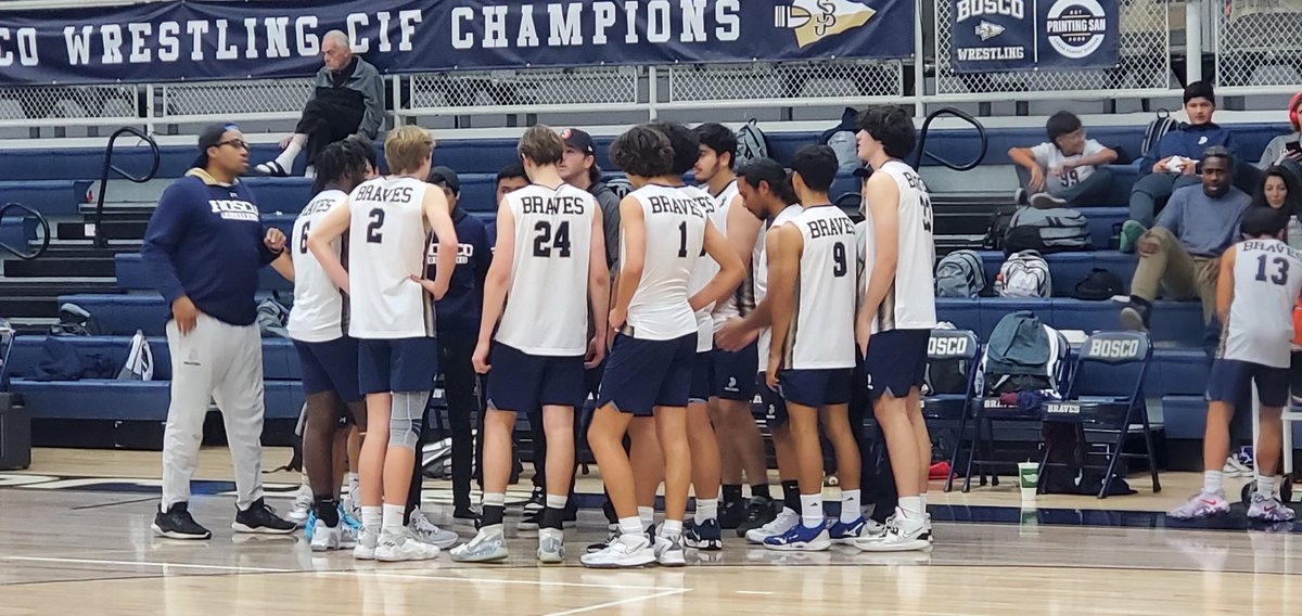 Bosco Athletics (@sjbathletics) on Twitter photo FINAL: Bosco wins 3-2 in 5 sets vs Marina.
1) 25 - 21 Marina
2) 25 - 19 Bosco
3) 25 - 23 Marina
4) 27 - 25 Bosco
5) 15 - 12 Bosco!
Next-Up: Braves (8-1) at Downey on Mon, 3/6.
Go Braves Volleyball! #BoscoVolleyball 🏐
<a href="/latsondheimer/">eric sondheimer</a> <a href="/johnwdavis/">John W. Davis</a> <a href="/_bdwickstrom/">Brian Wickstrom</a> <a href="/DrEricReeseLane/">Dr. Eric R. Lane Sr.</a> FINAL: Bosco wins 3-2 in 5 sets vs Marina.
1) 25 - 21 Marina
2) 25 - 19 Bosco
3) 25 - 23 Marina
4) 27 - 25 Bosco
5) 15 - 12 Bosco!
Next-Up: Braves (8-1) at Downey on Mon, 3/6.
Go Braves Volleyball! #BoscoVolleyball 🏐
<a href="/latsondheimer/">eric sondheimer</a> <a href="/johnwdavis/">John W. Davis</a> <a href="/_bdwickstrom/">Brian Wickstrom</a> <a href="/DrEricReeseLane/">Dr. Eric R. Lane Sr.</a>