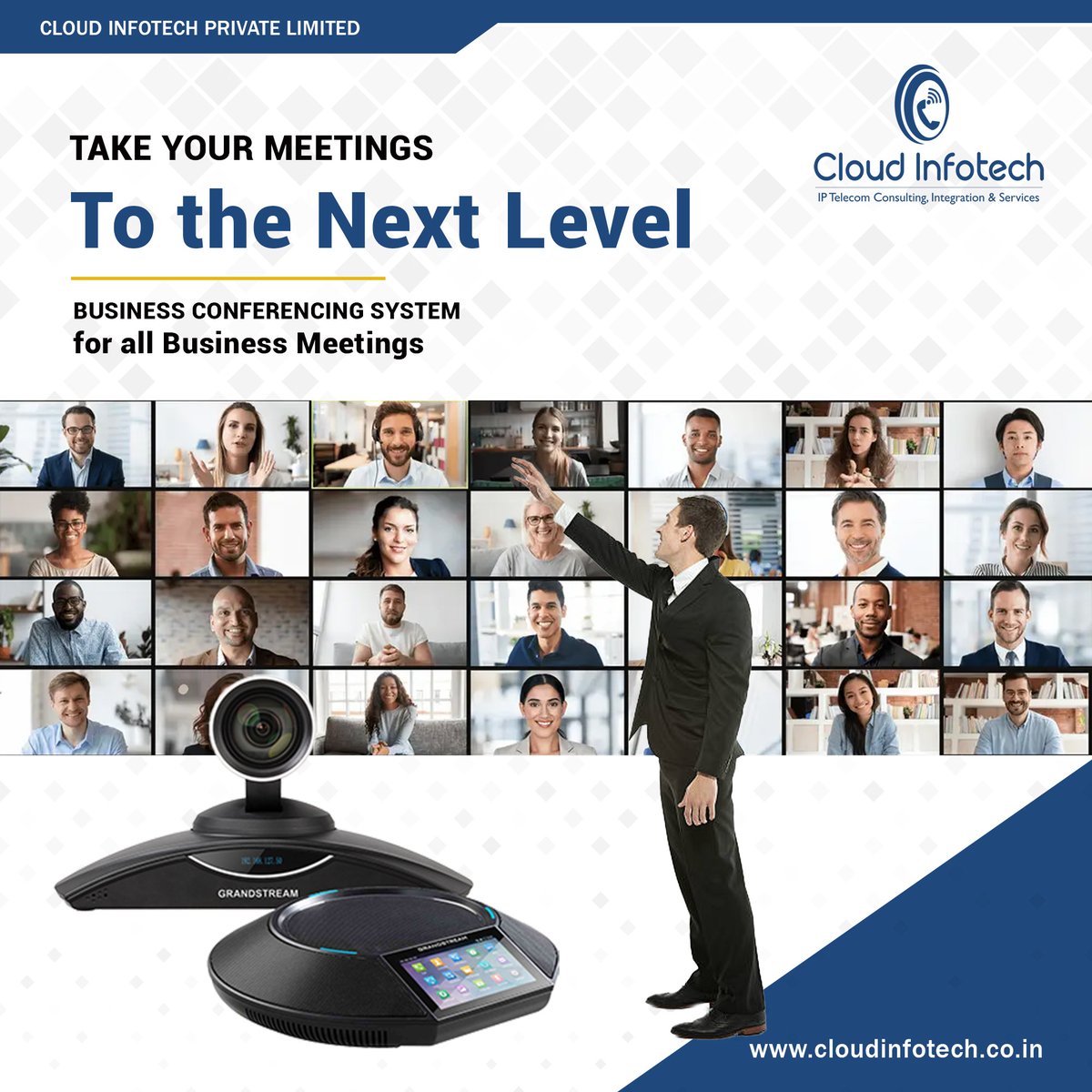 CloudInfotech1's tweet photo. Now connect with all members at once for a business meeting with #Grandstream Business Conferencing. Interact, Share, and See all members from anywhere at any time.

Click Here To Know More: https://t.co/SEqtyvKetE
.
.
#CloudInfotech #Businessconferencing #virtualconferencing https://t.co/prcQVUBYhF