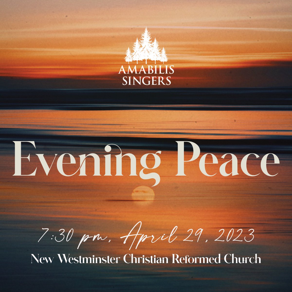 Amabilis Singers spring concert: Saturday, April 29th, 2023 @ 7:30 pm. Tickets through Eventbrite: eventbrite.ca/e/evening-peac…