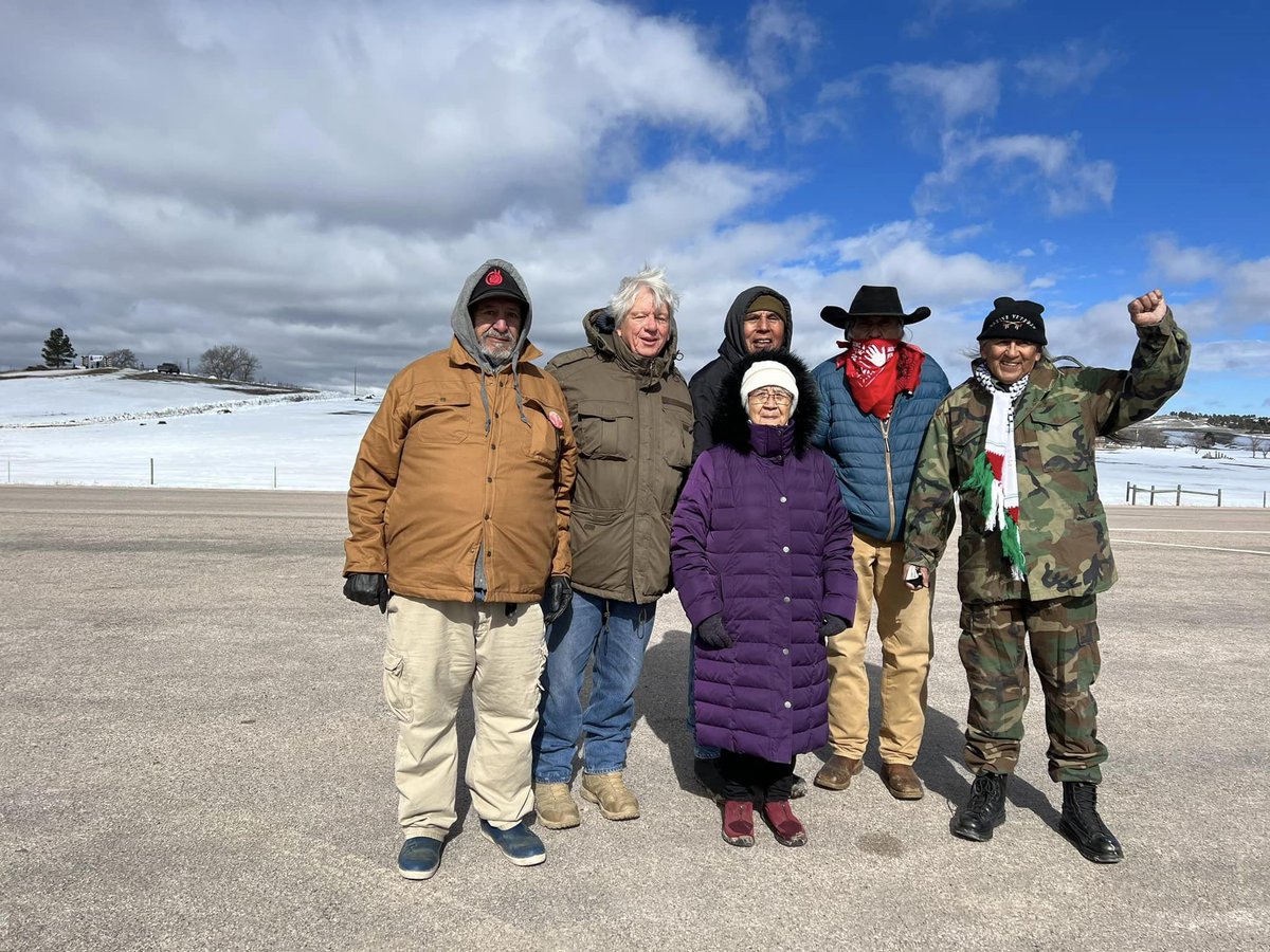 felix_alliance's tweet photo. @felix_alliance  includes Ken Tiger,  #woundedknee veteran of the 1973 occupation. He credits the women for keeping everything running including security and communication. We celebrated the 50th anniversary of Liberation Day at Wounded Knee, SD. #a4fc #WoundedKneeOccupation https://t.co/Odg5zIjM0a