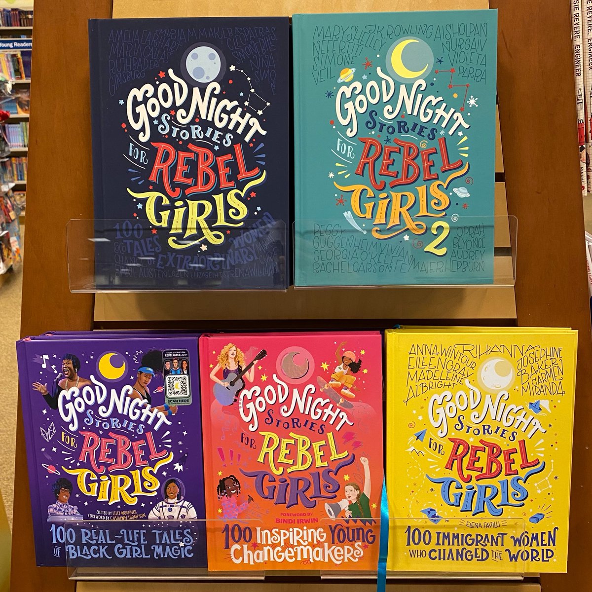 Happy #WomensHistoryMonth! We're celebrating our #rebelgirls - for every copy of #GoodNightStoriesforRebelGirls sold, Rebel Girls is donating a book to the #FirstBook organization, all month long!

#bnmidwest #raisestrongwomen #buyonegiveone #bedtimestories