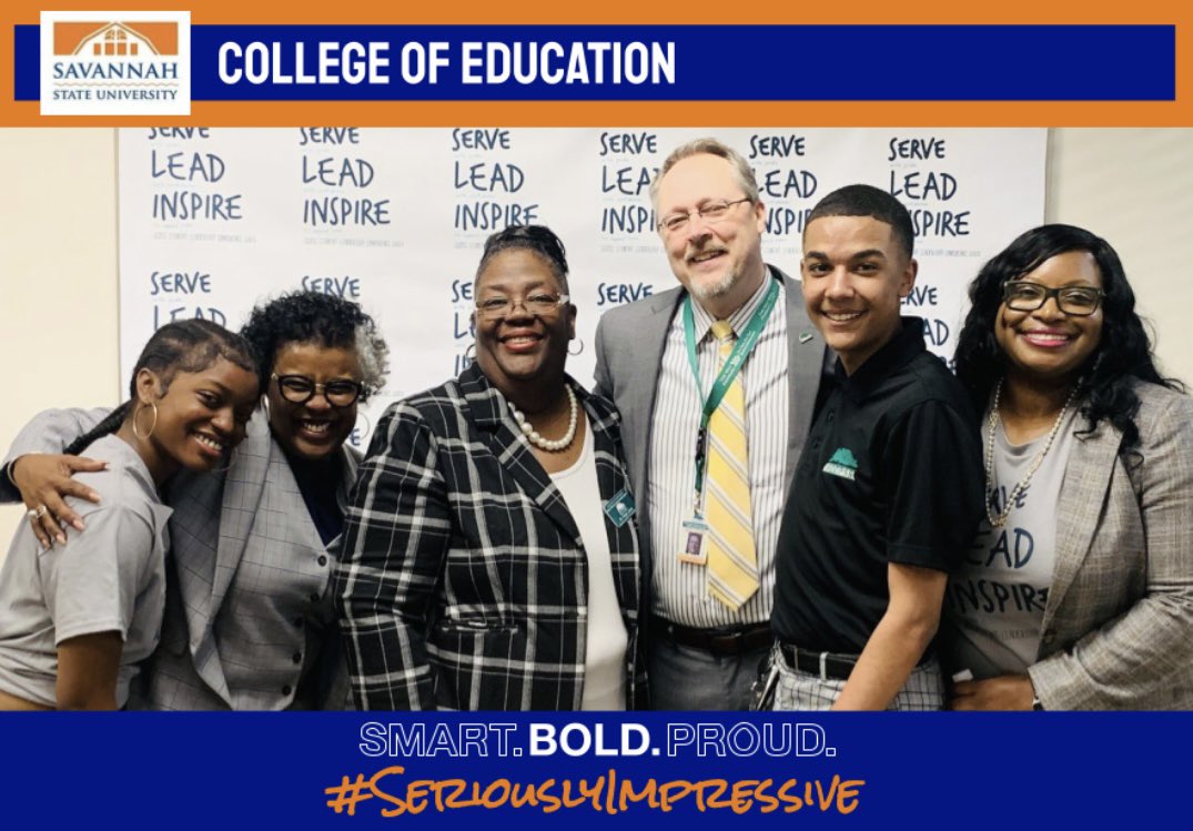 Two of our @savannahstate COE students were invited to be panelists at the @SCCPSS Student Leadership Conference on 2/21/2023! Together, they provided inspiration and guidance that will allow students to be great leaders in their schools and communities. Thank you SCCPSS! 🧡💙
