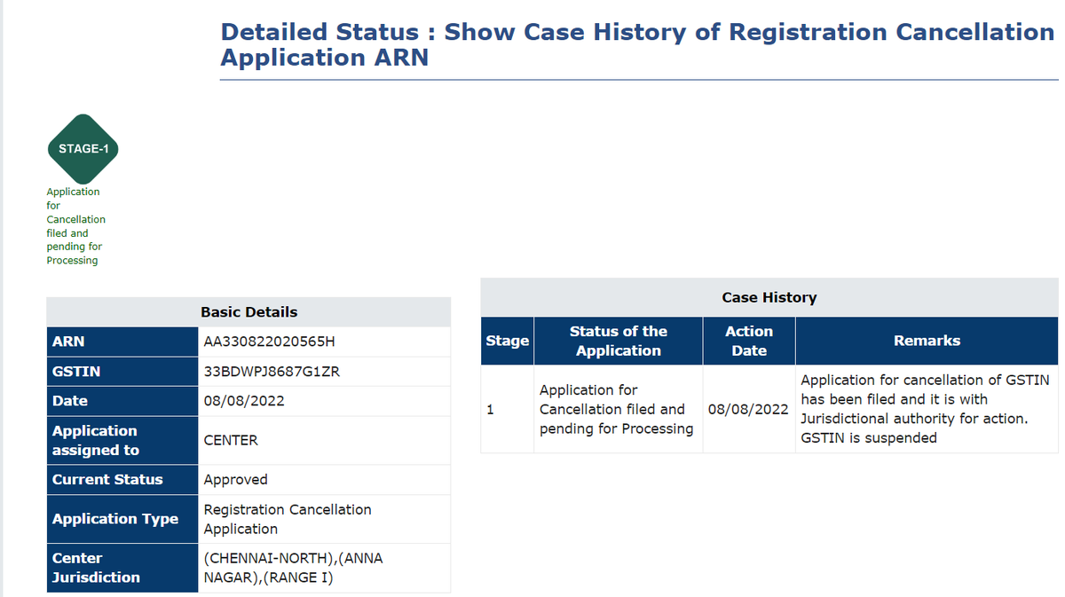 Hereustart's tweet photo. @Infosys_GSTN 

Till date, final return is not enabled after GST Cancellation https://t.co/TZR18TjSMJ