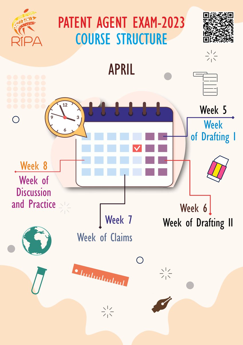 RIPAIndia's tweet photo. Patent Agent Course Live Classes. Starting 4th March, 2023!
Follow the link to know more about course details.
https://t.co/fyOA7ytDFI
#patents #patentlaw #patentattorney #patentagent #intellectualproperty #intellectualpropertyrights #inventions #innovation #msme #msmeindia https://t.co/m0lY3w0jsE