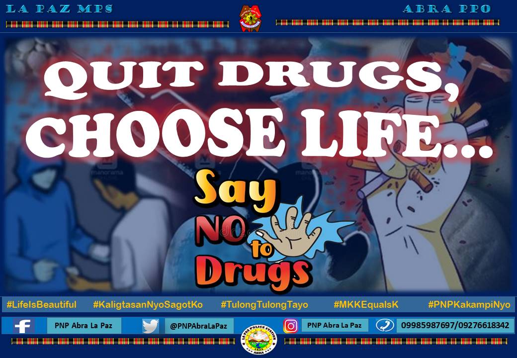 #SayNoToDrug
#lifeisbeautiful
#KaligtasanNiyoSagotKo
#TulongTulongTayo
#MKKequalsK
#PNPKakampiNyo