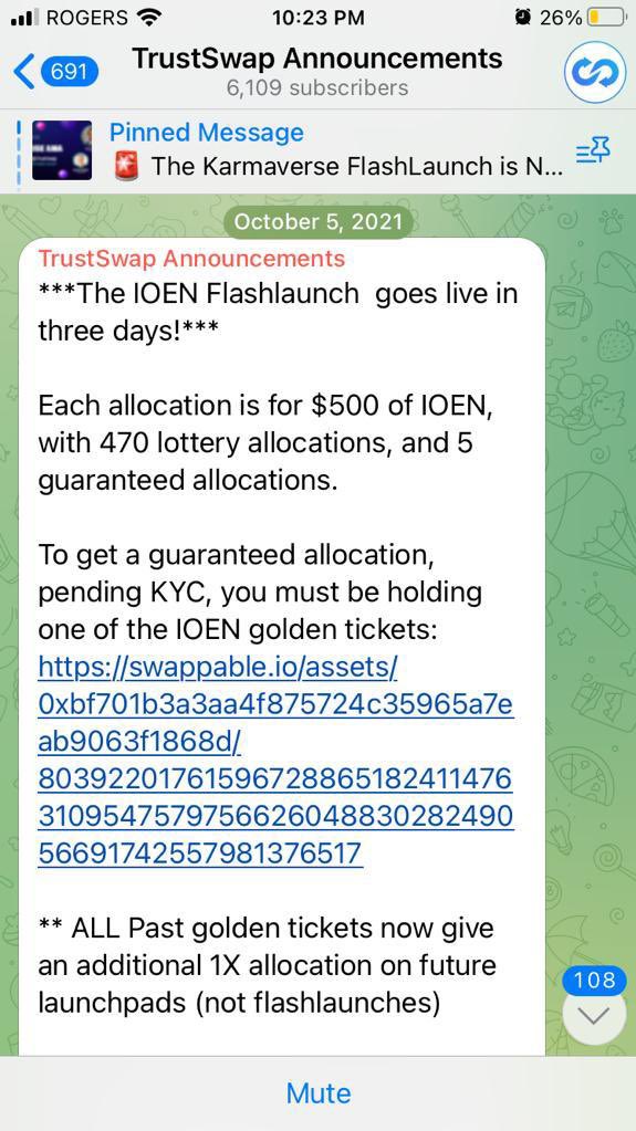 CryptoTvinne's tweet photo. @TrustSwap @podfast_ @JeffKirdeikis Will we get extra allocation amounts for having golden tickets like we were promised? https://t.co/J9CqJ46KkI