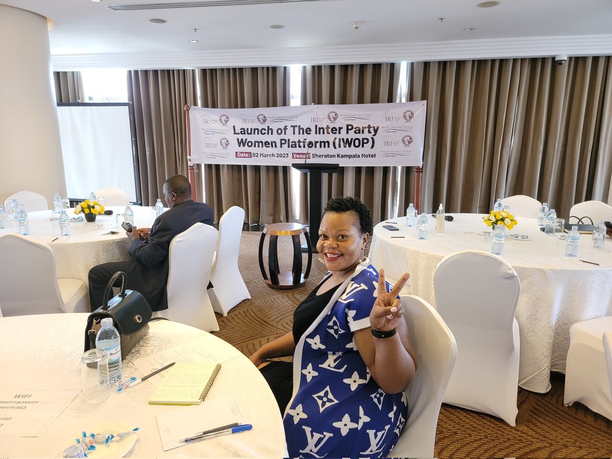 @iwop2023 <a href="/IRI_Africa/">IRI Africa</a> launch of the interparty women platform is happening today. We are set to begin at 9.00am