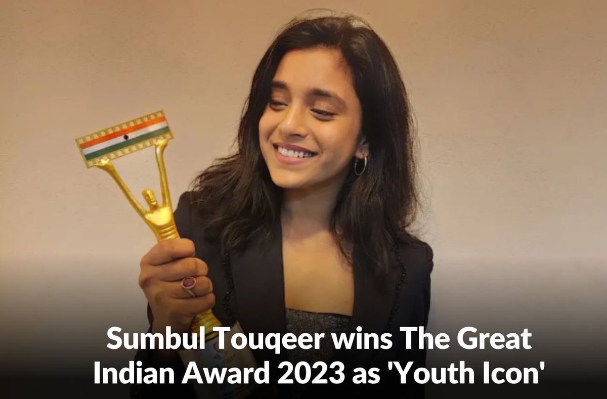 #SumbulToqueerKhan wins 'Youth Icon' award
#BB16 #SumbulArmy #sumbulsqaud #teamsumbultouqeer