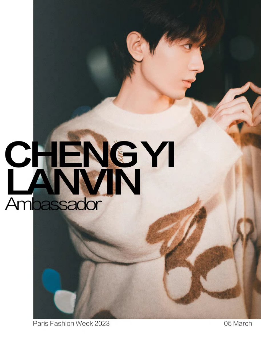 ana_arcoiris77's tweet photo. Can't wait to see ChengYi in Paris. I wish him all the best. 

@Lanvin 

CHENGYI IN PARIS
#ChengYiPFW23 #ChengYi
#ChengYiLanvinFW23 https://t.co/FG0okPxdwV