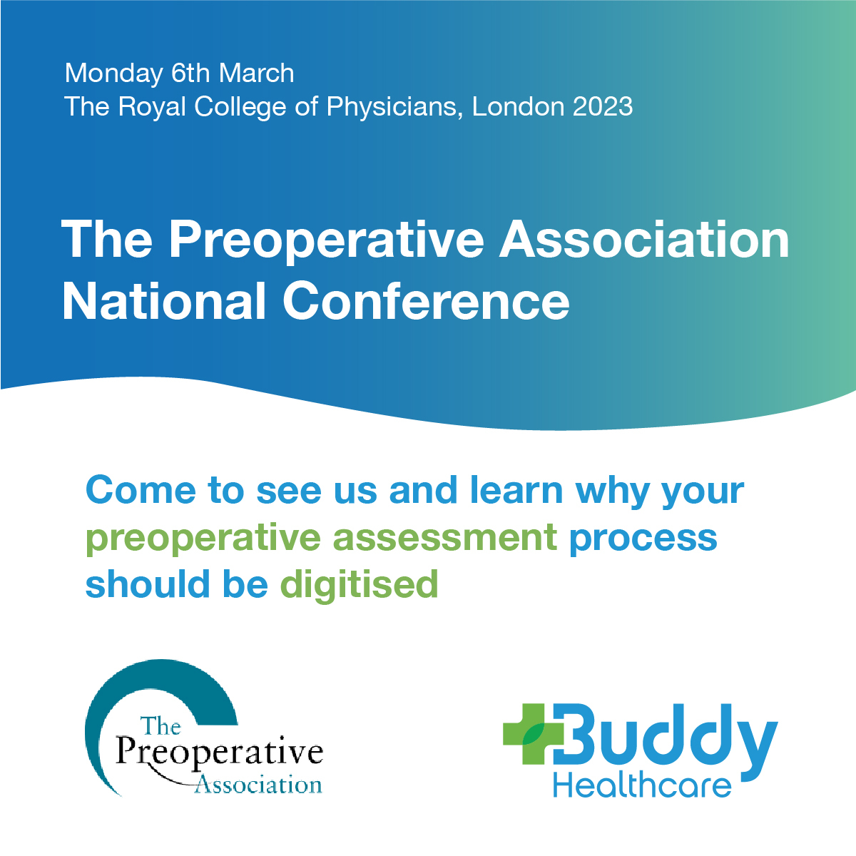 BuddyHealthcare's tweet photo. We're participating in the #Preoperative Association National Conference next Monday.

Please visit our booth if you would like to learn how #digitaltechnology can help your clinic reduce #DNAs, phone calls and increase efficiency. 

#carecoordination #preoperativeassessment https://t.co/PcLqLgxKYi