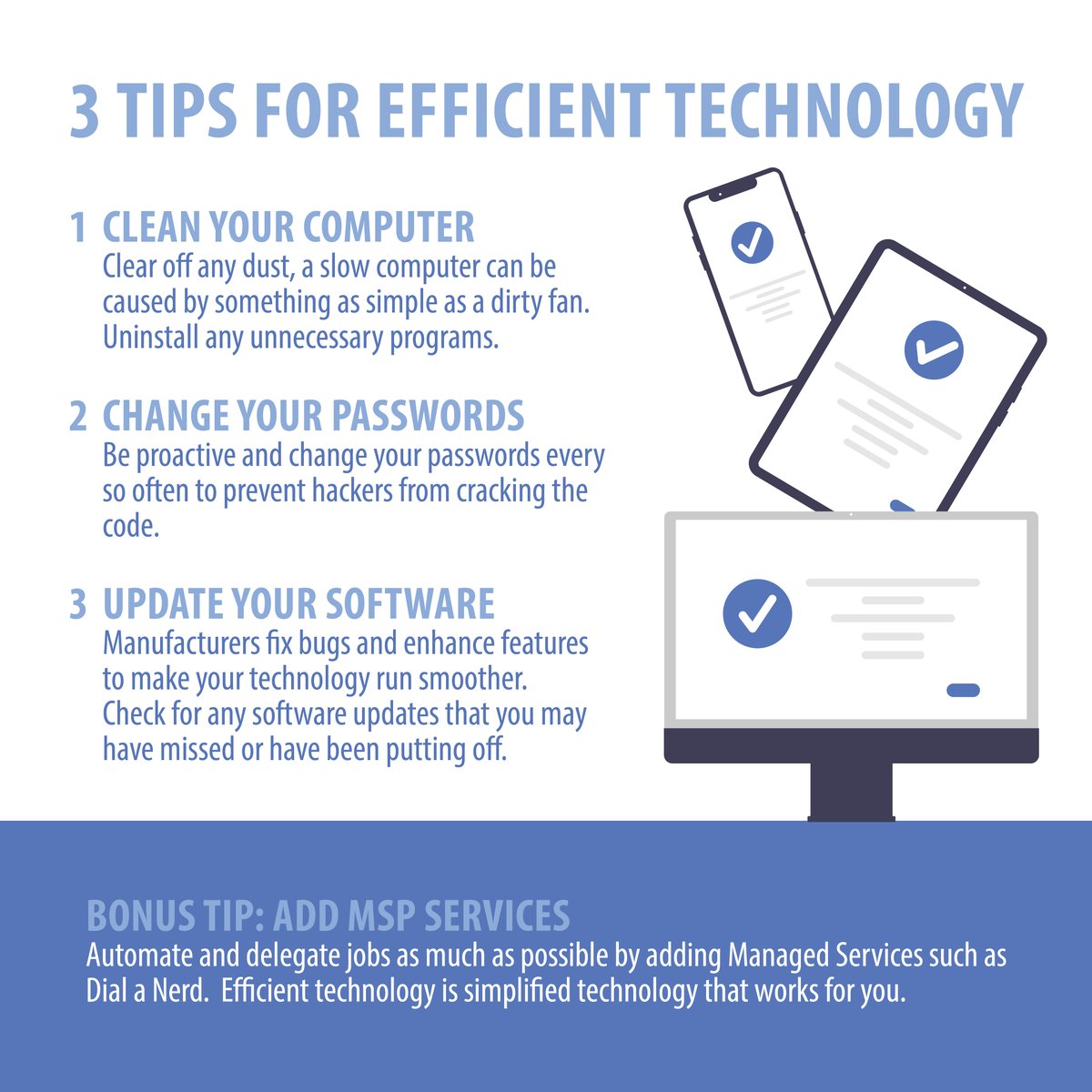 dialanerdsa's tweet image. By implementing these tips, you'll be able to make the most out of your technology and be more efficient in your work and daily life. Give them a try! #efficiency #technologytips #productivity