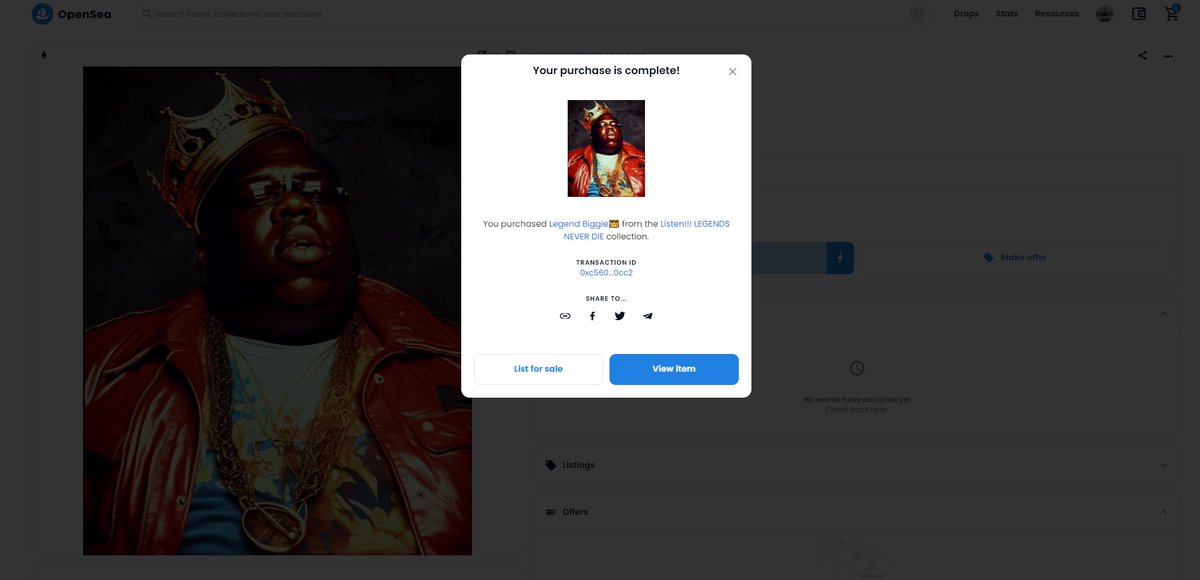 scorpio22BTC's tweet image. Another day - another #Notorius B.I.G. #NFT 😎🍾🥂🐈‍⬛

Legends NEVER die! 👑

You are not dead while remembered!

#Web3 #GOAT𓃵 #LFG