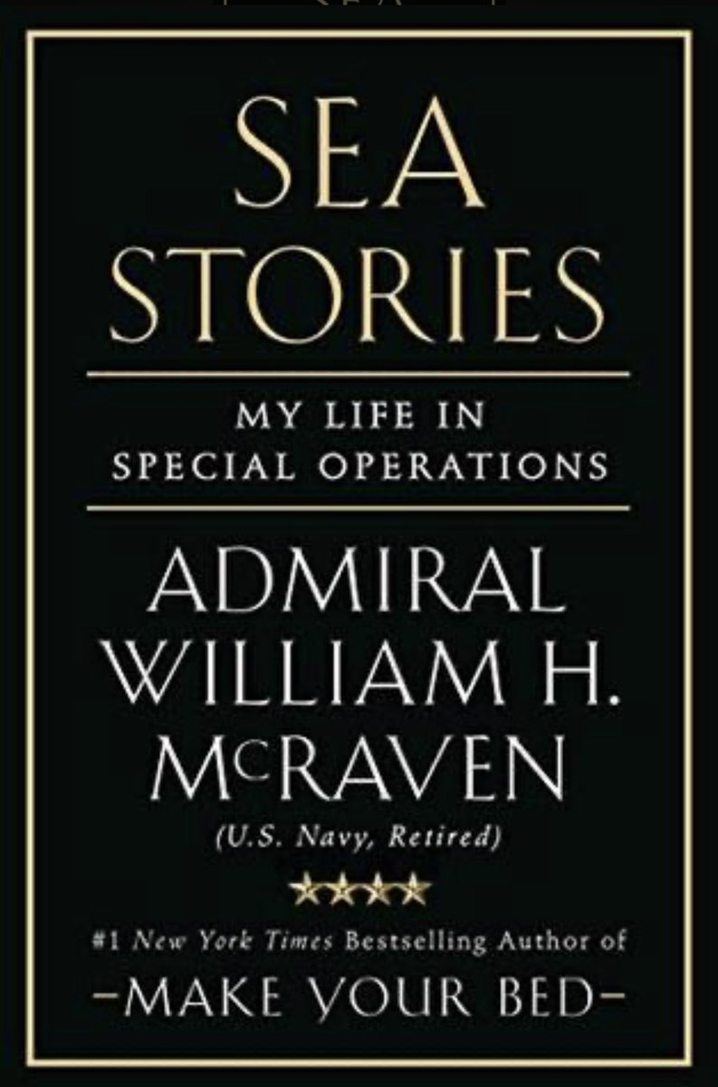I just finished Sea Stories by Admiral William H McRaven and really appreciated the leadership anecdotes contained in the story. I also learned a ton about managing up, and presenting ideas to the “top CEO”. POTUS #seastories #specops #memoir