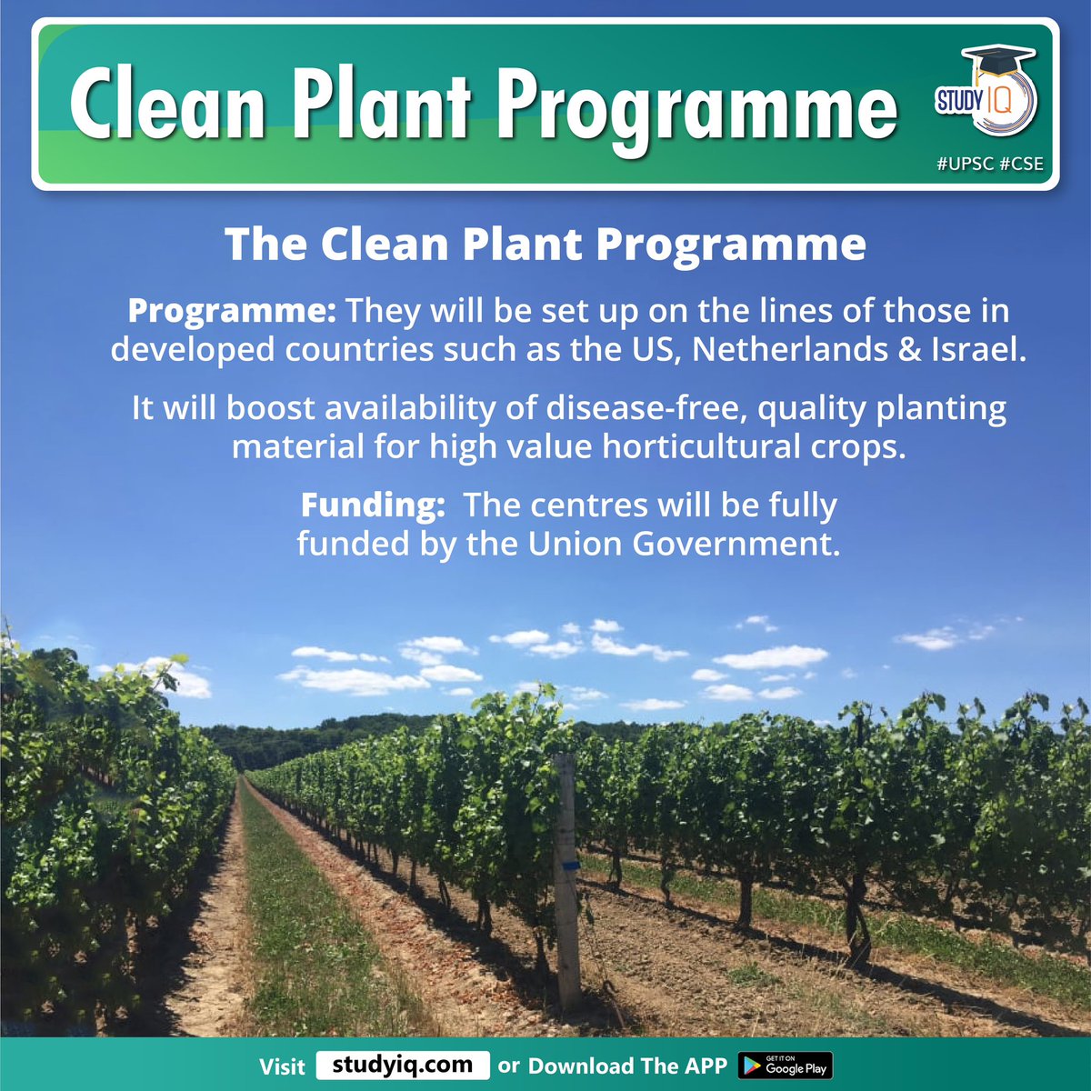 biographyiq's tweet photo. Clean Plant Programme
#cleanplantprogramme #uniongovernment #cleanplantcentres #domesticproduction #crops #usa #netherlands #israel #plantingmaterial #ppp #agricultureuniversities #nationalhorticultureboard #nhb #horticulturecrops #india #motherplants #upsc #cse #ips #ias https://t.co/ifwOx7Rs33