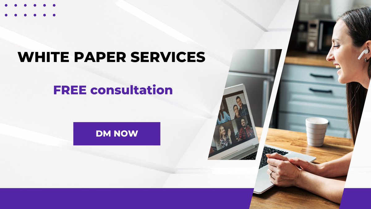 #Whitepapers are very important nowadays to attract investors and educate the audience.

Which Industries use White paper?
#financialservices
#Healthcare
#Insurance
#Manufacturing
#Retail
#technology
#Transportation
#Cryptocurrency