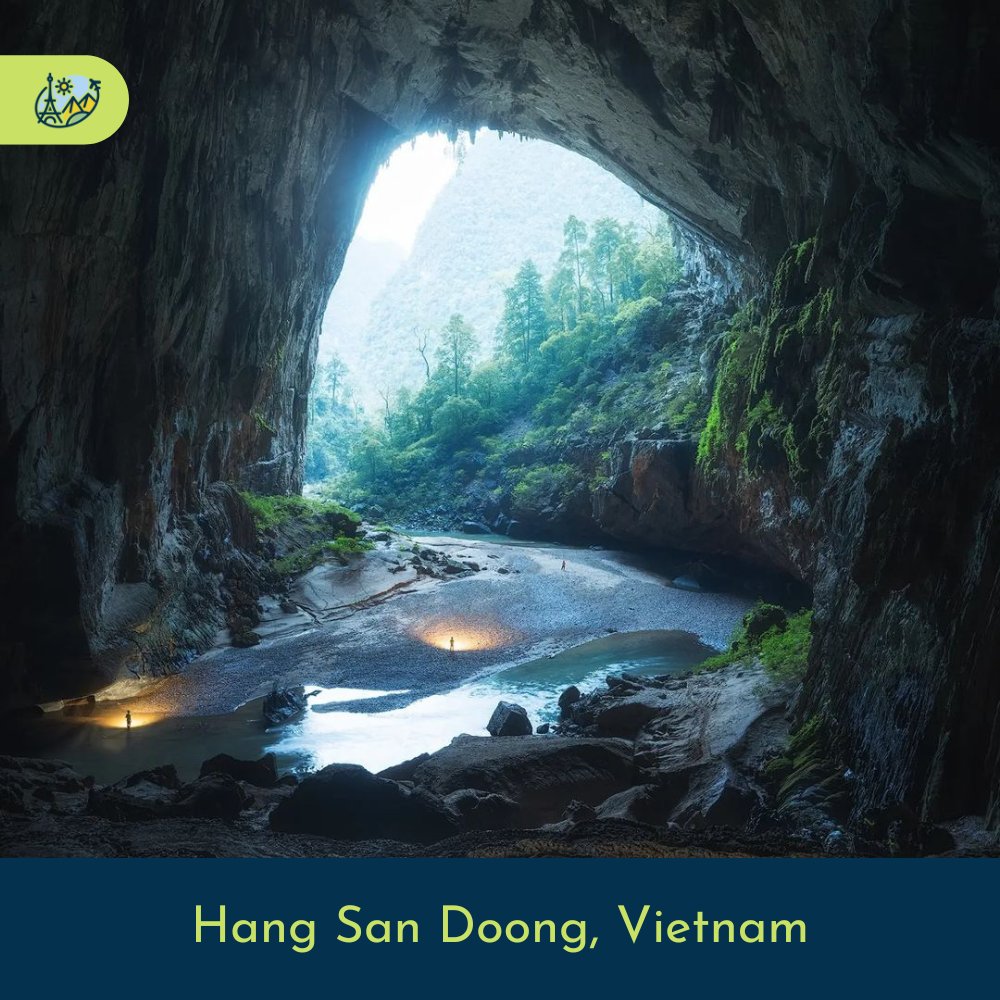 Unforgettable adventure exploring the mesmerizing Hang San Doong cave in Vietnam. One of the most incredible natural wonders you'll ever witness. #HangSanDoong #Vietnam #CaveExploration #TravelAdventures #BucketList #NatureLovers #Wanderlust #TravelInspiration #ExploreTheWorld