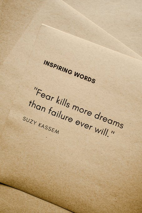 KenWritesTweets's tweet photo. don't let fear win. https://t.co/D2oCNvwL34