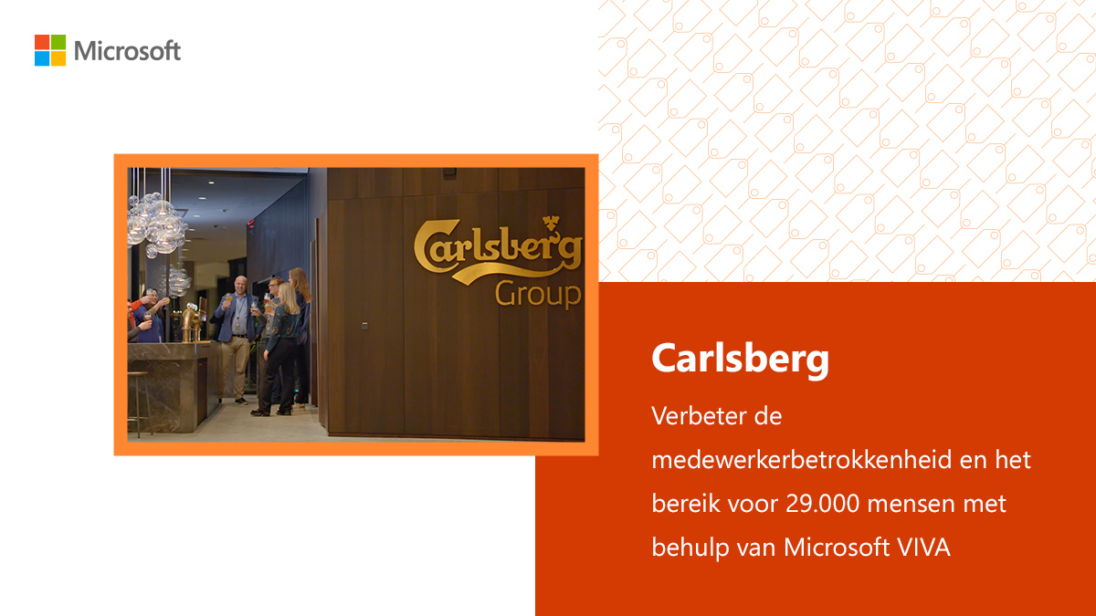 microsoftnl's tweet photo. Carlsberg stimuleert een cultuur van inclusiviteit en saamhorigheid met de lancering van CarlsNet, het gloednieuwe intranet van het bedrijf, gebouwd op Microsoft VIVA en Microsoft Teams. 

Lees het volledige verhaal: https://t.co/xM6GEV53ka https://t.co/jna5IBncK5