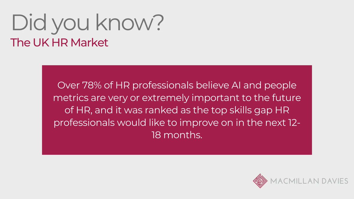 For HR to continue to make a strategic contribution to the business and offer valuable insight, a focus on workforce data and analytics is absolutely essential. 
Download the full report to read more: buff.ly/3kmjmm2