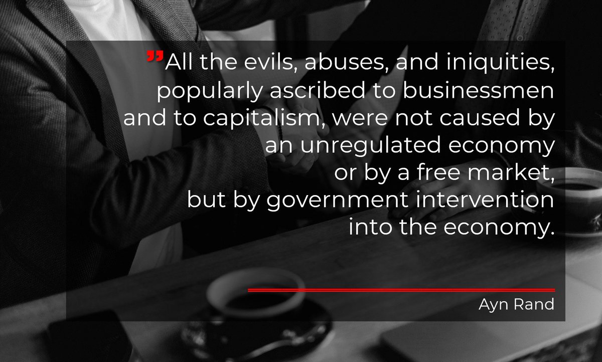 EcaefAustrian's tweet image. #capitalism #overregulation #intervention #austrianeconomics #freemarket #aynrand