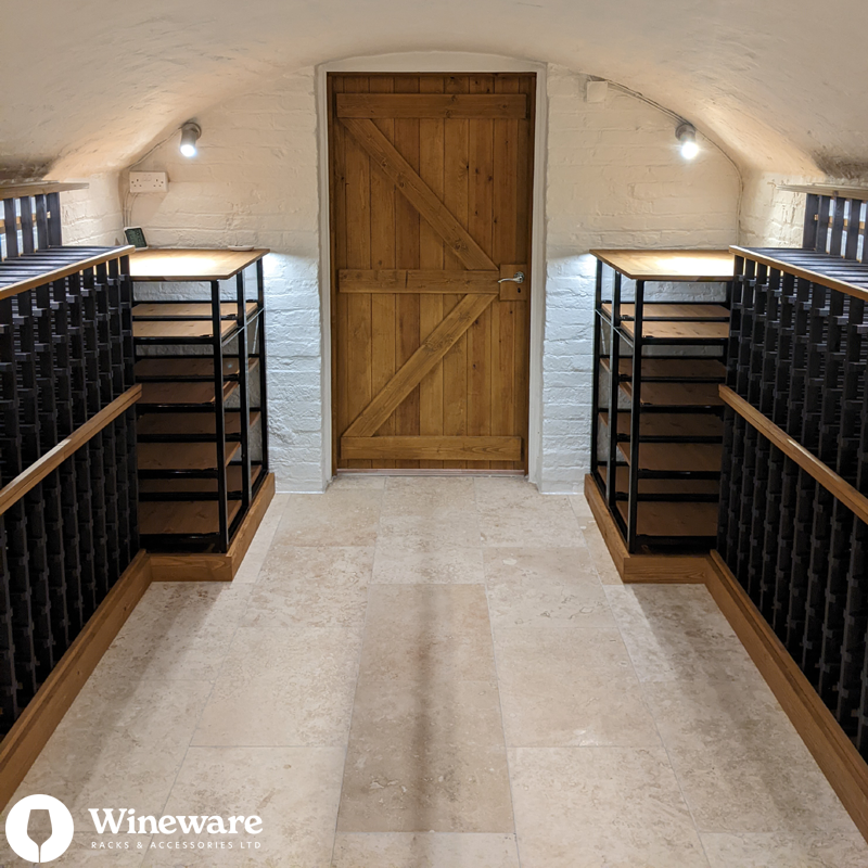 Delighted with how this contrasting pine wine racking turned out! Black stained individual bottle storage with all the horizontal pieces stained in oak, wow!

Contact us for more information regarding our bespoke wine racking.

wineware.co.uk/wine-racks/bes…