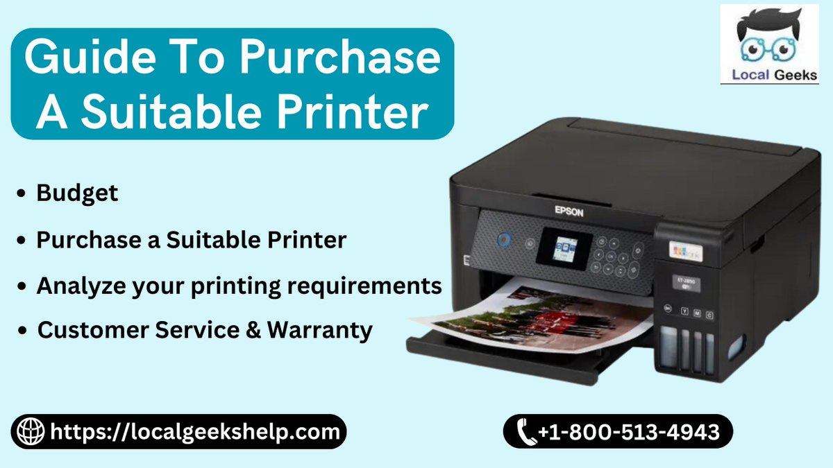 LizaEmma759's tweet image. Guide to purchase a suitable Printer 

If you are looking to buy a new Printer. Then, this post is for you. 
#laserprinter  #inkjetprinter  #hpprinter   #howtochooseaprinterforhome

localgeekshelp.com/guide-to-purch…