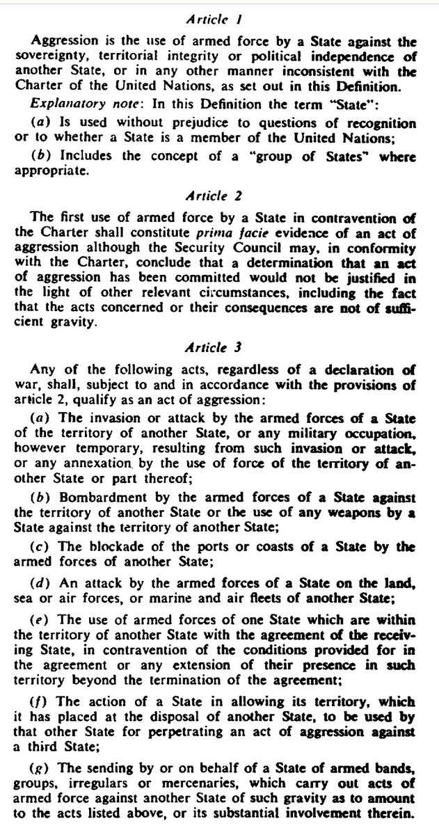 Itay Epshtain (@epshtainitay) on Twitter photo In 1974, the <a href="/UN/">United Nations</a> defined the act of aggression as ANY ANNEXATION. #Israel, last week, subordinated the entirety of occupied #Palestinian territory to its metropolitan government and internal law, a move tantamount to annexation. It was met with international silence. Not a word. In 1974, the <a href="/UN/">United Nations</a> defined the act of aggression as ANY ANNEXATION. #Israel, last week, subordinated the entirety of occupied #Palestinian territory to its metropolitan government and internal law, a move tantamount to annexation. It was met with international silence. Not a word.