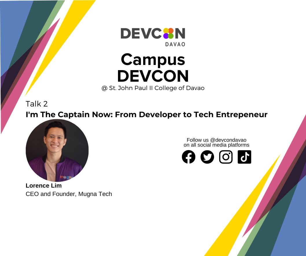 DEVCONdavao's tweet photo. Meet our resource persons for the up and coming Campus DEVCON @ St. John Paul II College of Davao
This is brought to you by DEVCON Davao and Sjpiicd WITS together with our community partner Davao DeFi Community 
Like and Follow Us on social media @devcondavao
#syncsupportsucceed https://t.co/B7Xa26FDco