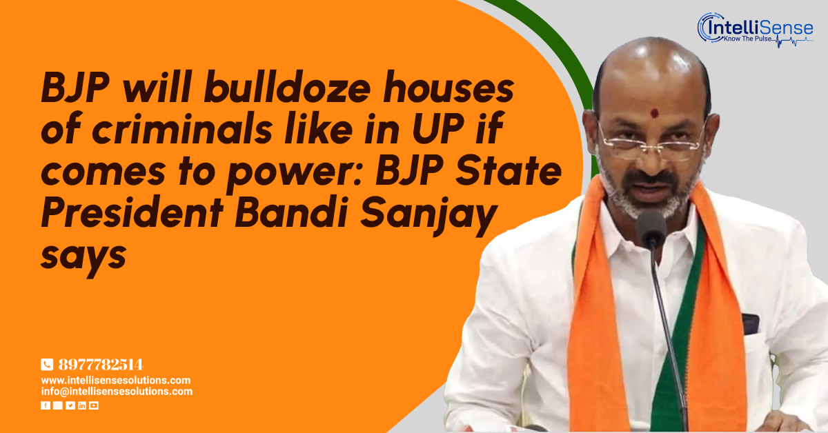 IntellisenseSo1's tweet photo. BJP will bulldoze houses of criminals like in UP if comes to power: BJP State President Bandi Sanjay says
To know more click here : https://t.co/2XyIjb85Ef
#TelanganaElections #BRSGovernmen #MaheshBabu #TelanganaAssembly #Thalaivar170 #electionresults2023 #HBDHanumanBeniwal https://t.co/szyM74RBNg