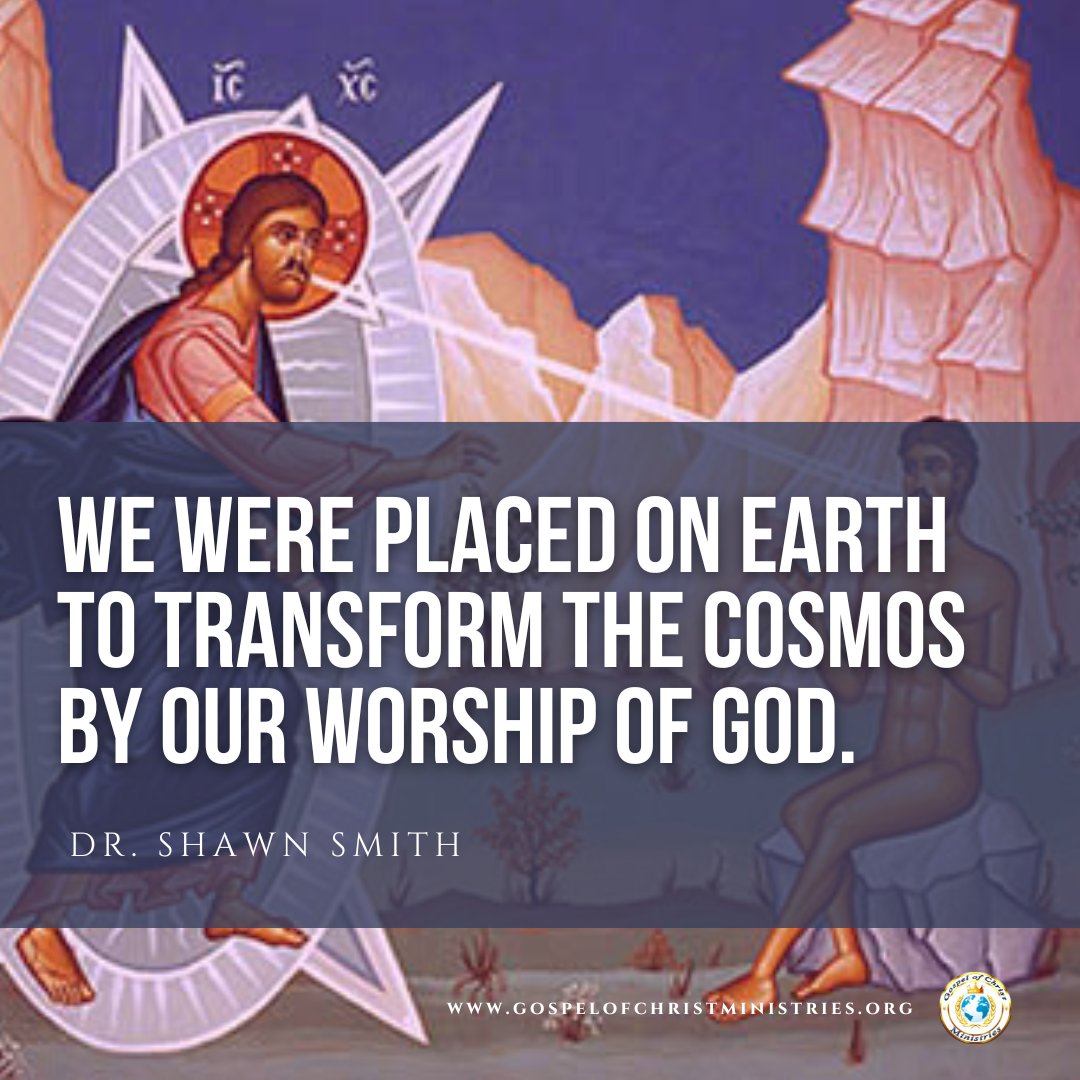 gospelchristmin's tweet photo. "We were placed on earth to transform the cosmos by our worship of God."
Dr. Shawn Smith 
#Panegyris2023    
#Furtherance     
#Passover2023 https://t.co/o455oA5UJK