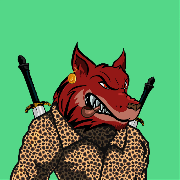 Unleash your wild side with the Angry War Wolves and their exclusive NFTs featuring a cheetah shirt, a Bitcoin earring, and a stylish pipe in their mouth. Own a piece of the pack's fierce individuality and show your love for NFT! 🐺
opensea.io/assets/ethereu…
 #NFTartwork #opensea