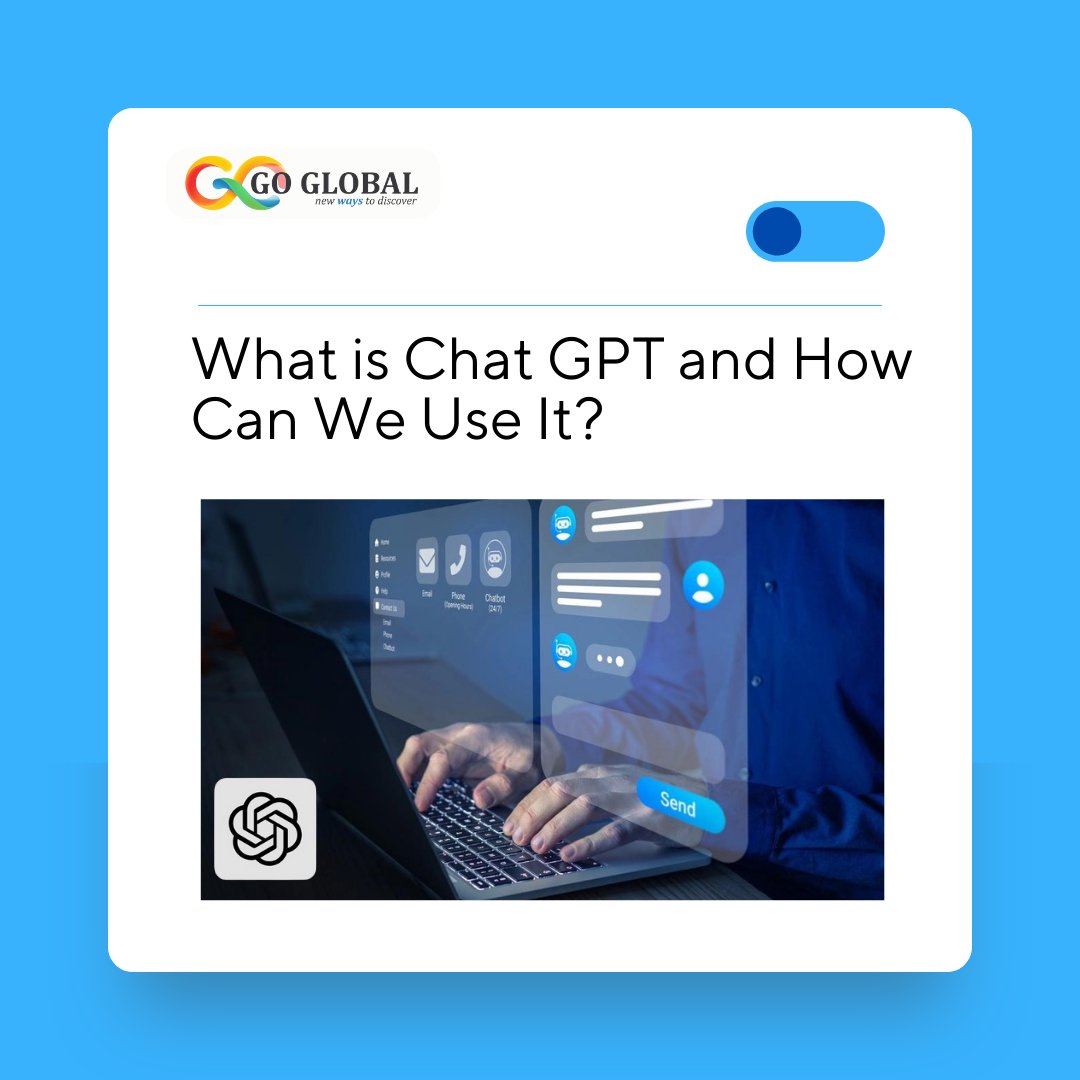 goglobalways's tweet image. ChatGPT Open AI is the revolutionary new artificial intelligence technology that allows you to have conversations with a computer program! Explore more- what is ChatGPT and How we can use it.
buff.ly/3Y7uW2s
#chatGPT #whatischatGPT #howcanuseChatGPT #OpenAI #GoGlobalWays