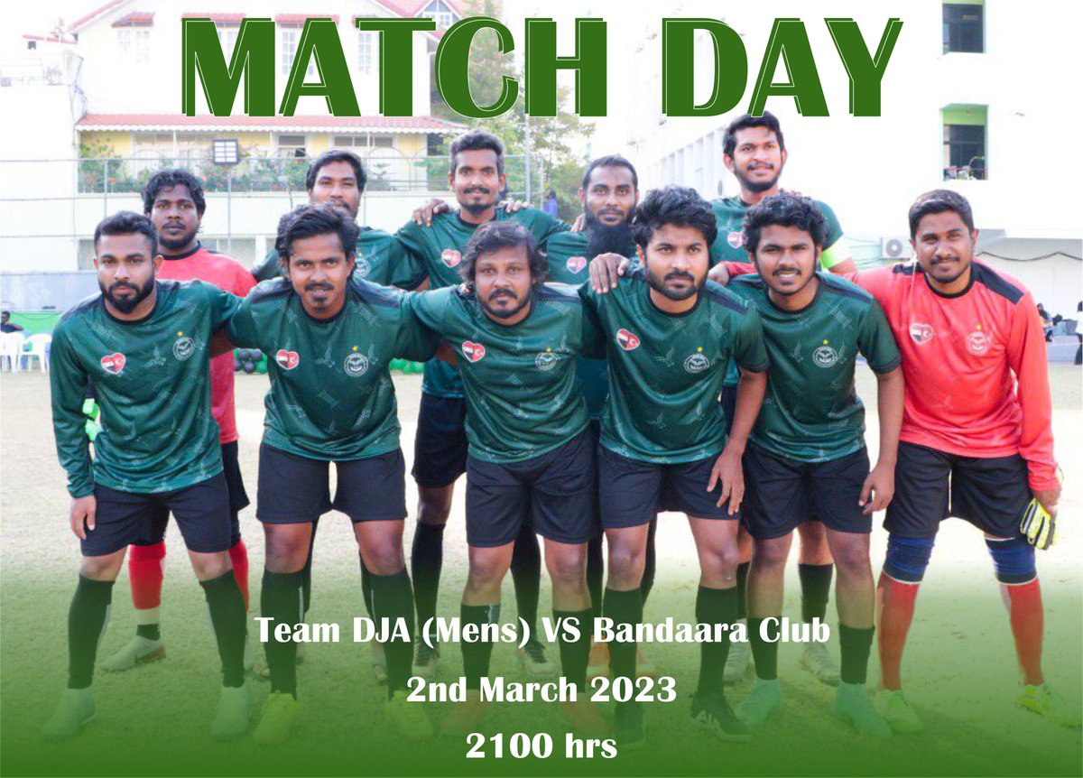 judiciarymv's tweet photo. MATCH DAY! 2nd March 2023
We are Ready!
#TeamCombo
#bandaaracup2023
@ClubJSCmv https://t.co/QGQDYwvoQZ