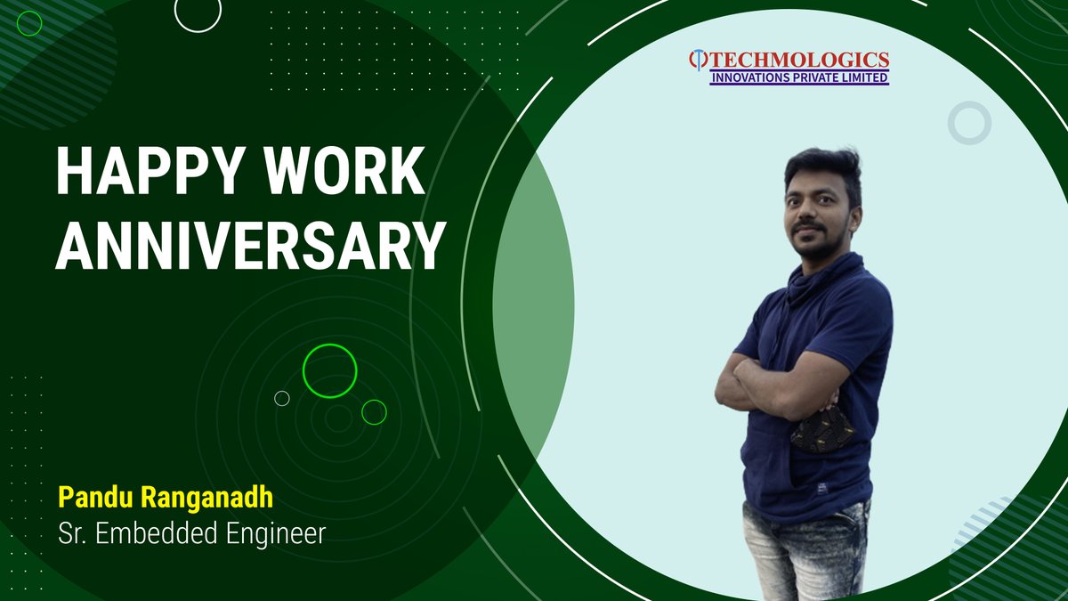 techmologicsinn's tweet image. We are grateful for your contribution & dedication towards our organization. Today, you complete 1 year of journey with us. Happy Work Anniversary Ranganadh Mutte from @techmologicsinn
#techmologics #workanniversary #embeddedengineer #embedded #workmilestone