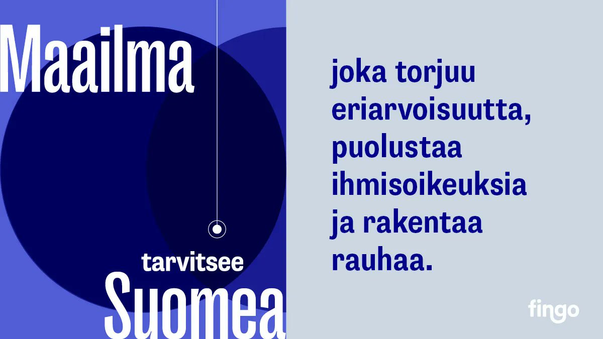 Suomen on toimittava turvallisen maailman puolesta. Tämä vaatii puuttumista konfliktien ja kriisien juurisyihin, kuten ihmisoikeuksien polkemiseen. 

Suomi ei käännä selkäänsä maailmalle. Ajatteleehan ehdokkaasi samoin?

#MaailmaTarvitseeSuomea #vaalit2023 1/5
