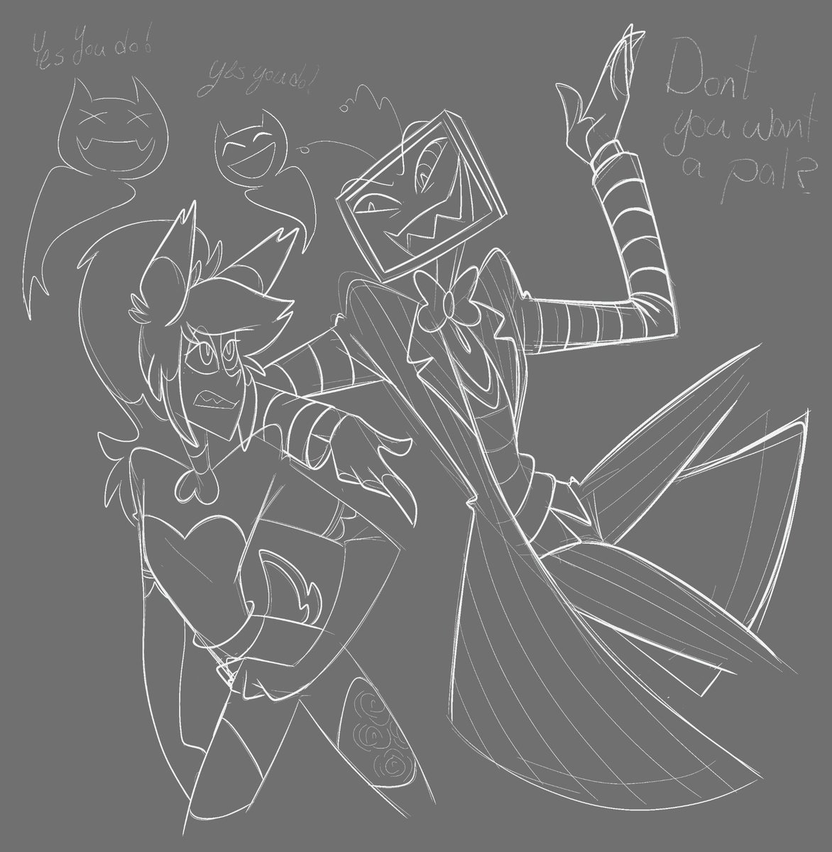 rickitywrxcked's tweet photo. #HazbinHotel #hhvox #Vox #hazbinvox #astorthesasster #alastorsshadow #radiodemon #shadowofthehost 
Astor and Vox as Beetlejuice and Lydia 
Say my name is my life now lol https://t.co/6RBKiA2jA7