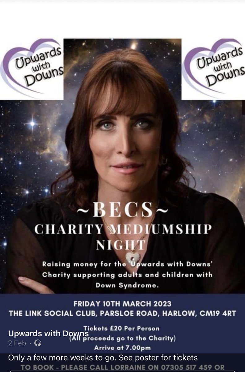 upwardsdowns's tweet image. We still have tickets available. Please join us to help raise funds for our charity xx
